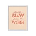 Picture of Born to Slay, Forced to Work _GroupedProduct_Rectangle_Portrait_Framed_Matted_