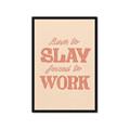 Picture of Born to Slay, Forced to Work _GroupedProduct_Rectangle_Portrait_Framed_Matted_