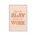 Picture of Born to Slay, Forced to Work _GroupedProduct_Rectangle_Portrait_Framed_Matted_