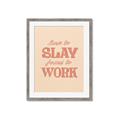 Picture of Born to Slay, Forced to Work _GroupedProduct_Rectangle_Portrait_Framed_Matted_