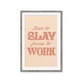 Picture of Born to Slay, Forced to Work _GroupedProduct_Rectangle_Portrait_Framed_Matted_