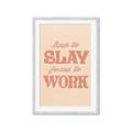 Picture of Born to Slay, Forced to Work _GroupedProduct_Rectangle_Portrait_Framed_Matted_