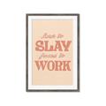 Picture of Born to Slay, Forced to Work _GroupedProduct_Rectangle_Portrait_Framed_Matted_