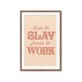 Picture of Born to Slay, Forced to Work _GroupedProduct_Rectangle_Portrait_Framed_Matted_