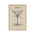 Picture of The Anatomy of a Martini _GroupedProduct_Rectangle_Portrait_Framed_Matted_