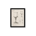 Picture of Sketch of a Wine Glass _GroupedProduct_Rectangle_Portrait_Framed_Matted_