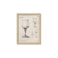 Picture of Sketch of a Wine Glass _GroupedProduct_Rectangle_Portrait_Framed_Matted_