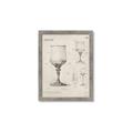 Picture of Sketch of a Wine Glass _GroupedProduct_Rectangle_Portrait_Framed_Matted_