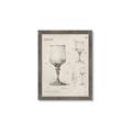 Picture of Sketch of a Wine Glass _GroupedProduct_Rectangle_Portrait_Framed_Matted_