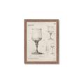 Picture of Sketch of a Wine Glass _GroupedProduct_Rectangle_Portrait_Framed_Matted_