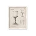 Picture of Sketch of a Wine Glass _GroupedProduct_Rectangle_Portrait_Framed_Matted_