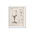 Picture of Sketch of a Wine Glass _GroupedProduct_Rectangle_Portrait_Framed_Matted_
