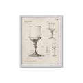 Picture of Sketch of a Wine Glass _GroupedProduct_Rectangle_Portrait_Framed_Matted_