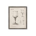 Picture of Sketch of a Wine Glass _GroupedProduct_Rectangle_Portrait_Framed_Matted_
