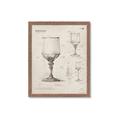 Picture of Sketch of a Wine Glass _GroupedProduct_Rectangle_Portrait_Framed_Matted_