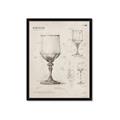 Picture of Sketch of a Wine Glass _GroupedProduct_Rectangle_Portrait_Framed_Matted_
