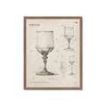 Picture of Sketch of a Wine Glass _GroupedProduct_Rectangle_Portrait_Framed_Matted_