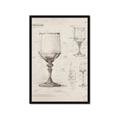 Picture of Sketch of a Wine Glass _GroupedProduct_Rectangle_Portrait_Framed_Matted_