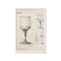Picture of Sketch of a Wine Glass _GroupedProduct_Rectangle_Portrait_Framed_Matted_