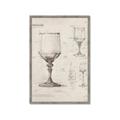 Picture of Sketch of a Wine Glass _GroupedProduct_Rectangle_Portrait_Framed_Matted_