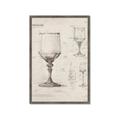 Picture of Sketch of a Wine Glass _GroupedProduct_Rectangle_Portrait_Framed_Matted_