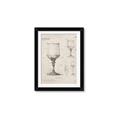 Picture of Sketch of a Wine Glass _GroupedProduct_Rectangle_Portrait_Framed_Matted_