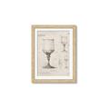 Picture of Sketch of a Wine Glass _GroupedProduct_Rectangle_Portrait_Framed_Matted_