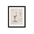 Picture of Sketch of a Wine Glass _GroupedProduct_Rectangle_Portrait_Framed_Matted_