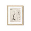 Picture of Sketch of a Wine Glass _GroupedProduct_Rectangle_Portrait_Framed_Matted_