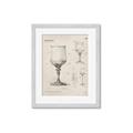 Picture of Sketch of a Wine Glass _GroupedProduct_Rectangle_Portrait_Framed_Matted_
