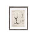Picture of Sketch of a Wine Glass _GroupedProduct_Rectangle_Portrait_Framed_Matted_