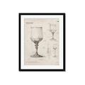 Picture of Sketch of a Wine Glass _GroupedProduct_Rectangle_Portrait_Framed_Matted_