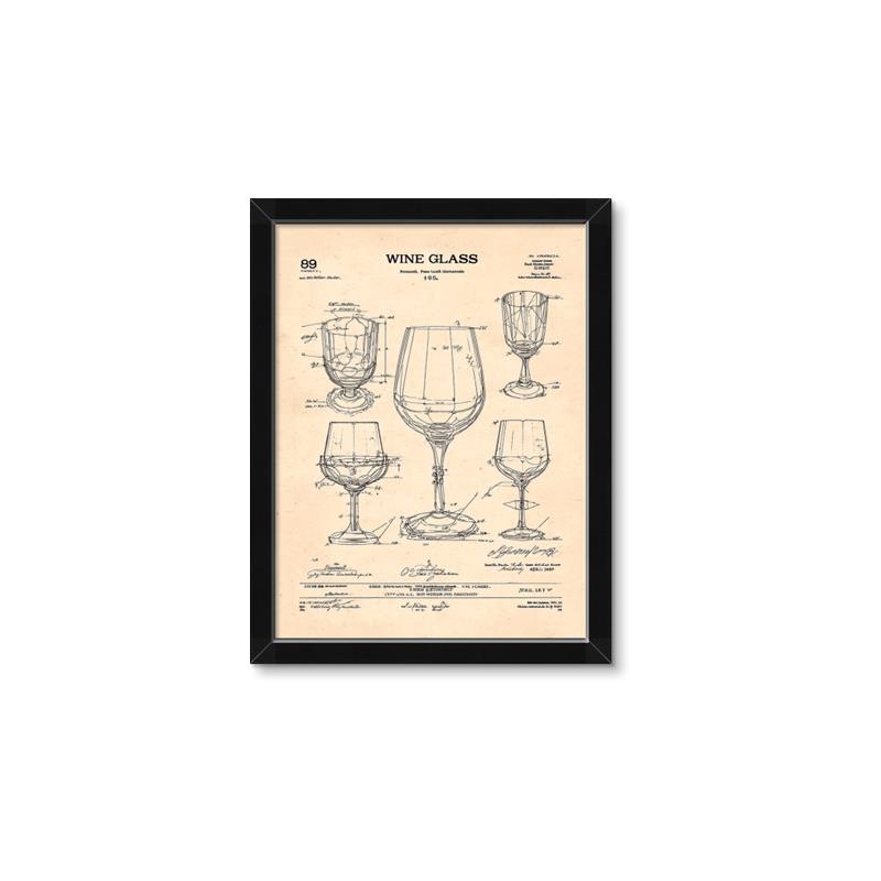 Picture of The Anatomy of a Wine Glass _GroupedProduct_Rectangle_Portrait_Framed_Matted_