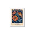 Picture of Flower Market: London _GroupedProduct_Rectangle_Portrait_Framed_Matted_