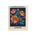 Picture of Flower Market: London _GroupedProduct_Rectangle_Portrait_Framed_Matted_