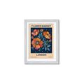 Picture of Flower Market: London _GroupedProduct_Rectangle_Portrait_Framed_Matted_