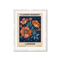 Picture of Flower Market: London _GroupedProduct_Rectangle_Portrait_Framed_Matted_