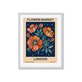 Picture of Flower Market: London _GroupedProduct_Rectangle_Portrait_Framed_Matted_