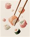 Picture of Sushi Situation _GroupedProduct_Rectangle_Portrait_Unframed_Print_Only_
