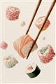 Picture of Sushi Situation _GroupedProduct_Rectangle_Portrait_Unframed_Print_Only_