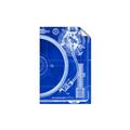 Picture of Blue Print Vinyl I _GroupedProduct_Rectangle_Portrait_Photography _GroupedProduct_Rectangle_Portrait_Unframed_Print_Only_