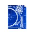 Picture of Blue Print Vinyl I _GroupedProduct_Rectangle_Portrait_Photography _GroupedProduct_Rectangle_Portrait_Unframed_Print_Only_