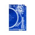 Picture of Blue Print Vinyl I _GroupedProduct_Rectangle_Portrait_Photography _GroupedProduct_Rectangle_Portrait_Unframed_Print_Only_