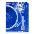 Picture of Blue Print Vinyl I _GroupedProduct_Rectangle_Portrait_Photography _GroupedProduct_Rectangle_Portrait_Unframed_Print_Only_