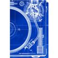 Picture of Blue Print Vinyl I _GroupedProduct_Rectangle_Portrait_Photography _GroupedProduct_Rectangle_Portrait_Unframed_Print_Only_