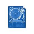 Picture of Blue Print Vinyl II _GroupedProduct_Rectangle_Portrait_Photography _GroupedProduct_Rectangle_Portrait_Unframed_Print_Only_