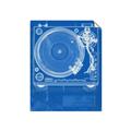 Picture of Blue Print Vinyl II _GroupedProduct_Rectangle_Portrait_Photography _GroupedProduct_Rectangle_Portrait_Unframed_Print_Only_
