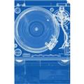 Picture of Blue Print Vinyl II _GroupedProduct_Rectangle_Portrait_Photography _GroupedProduct_Rectangle_Portrait_Unframed_Print_Only_