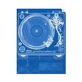 Picture of Blue Print Vinyl II _GroupedProduct_Rectangle_Portrait_Photography _GroupedProduct_Rectangle_Portrait_Unframed_Print_Only_