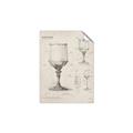 Picture of Sketch of a Wine Glass _GroupedProduct_Rectangle_Portrait_Unframed_Print_Only_